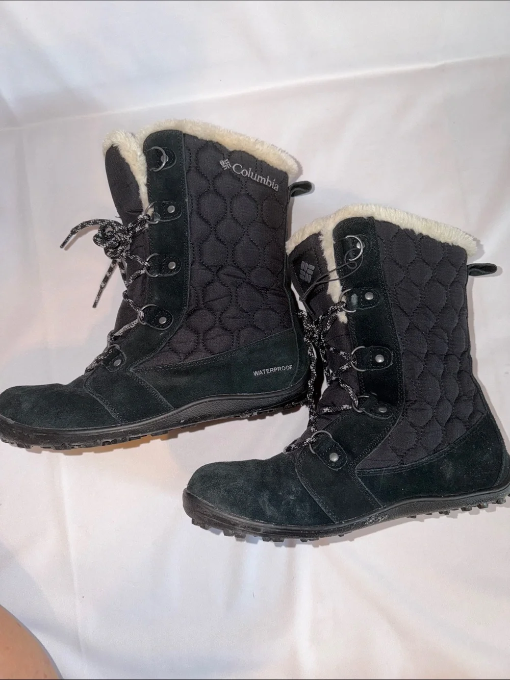 Columbia Black Omni Grip Winter Boots Women's Size 9